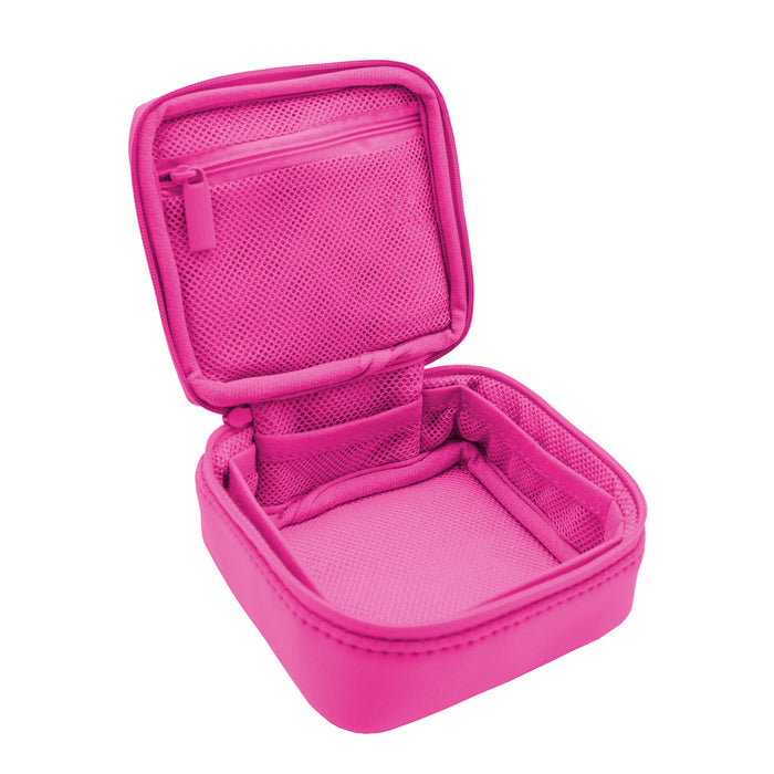 Hot Pink Cannabis smell proof case made of neoprene