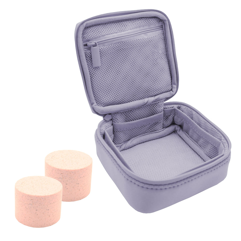 Lilac Cannabis smell proof case made of neoprene