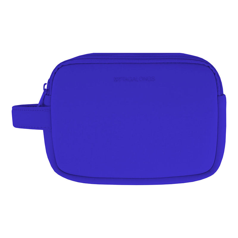 Cobalt cosmetic and makeup case made of neoprene