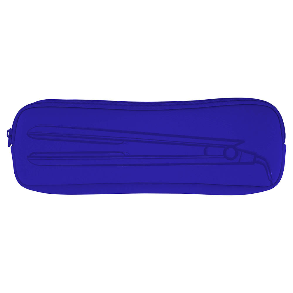 Cobalt case for hair straightening iron and curling iron