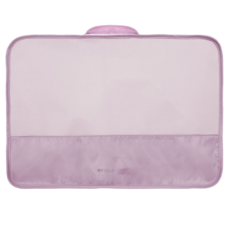 Mauve set of 4 packing cubes in assorted sizes