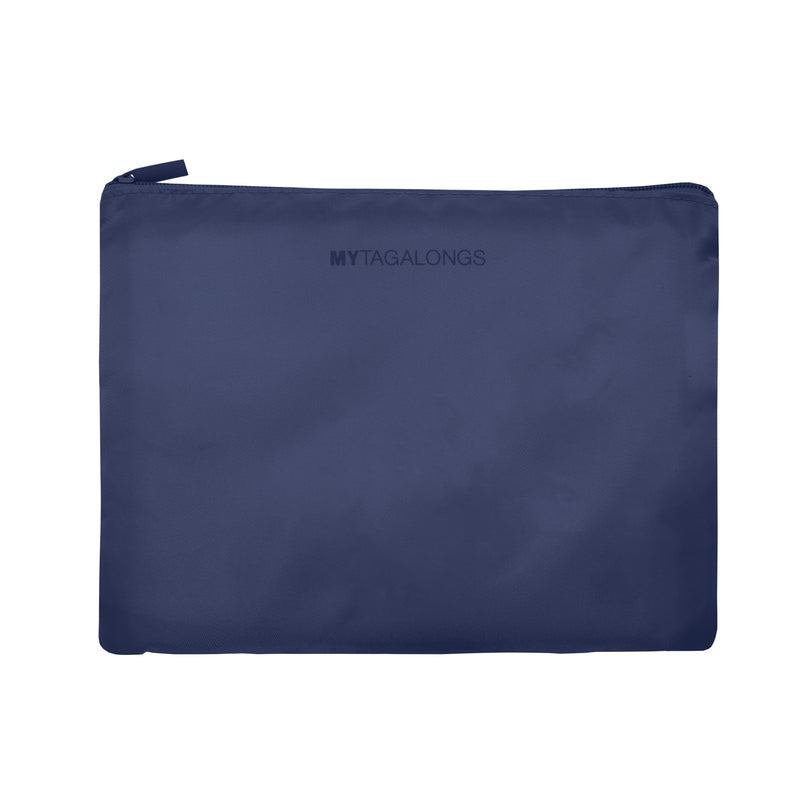 Navy set of 2 packing bags made of polyester