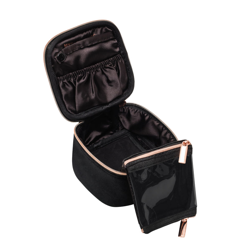 Black velvet jewelry box