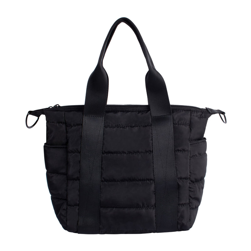 MINI COMMUTER TOTE BAG- RECYCLED COLLECTION BLACK