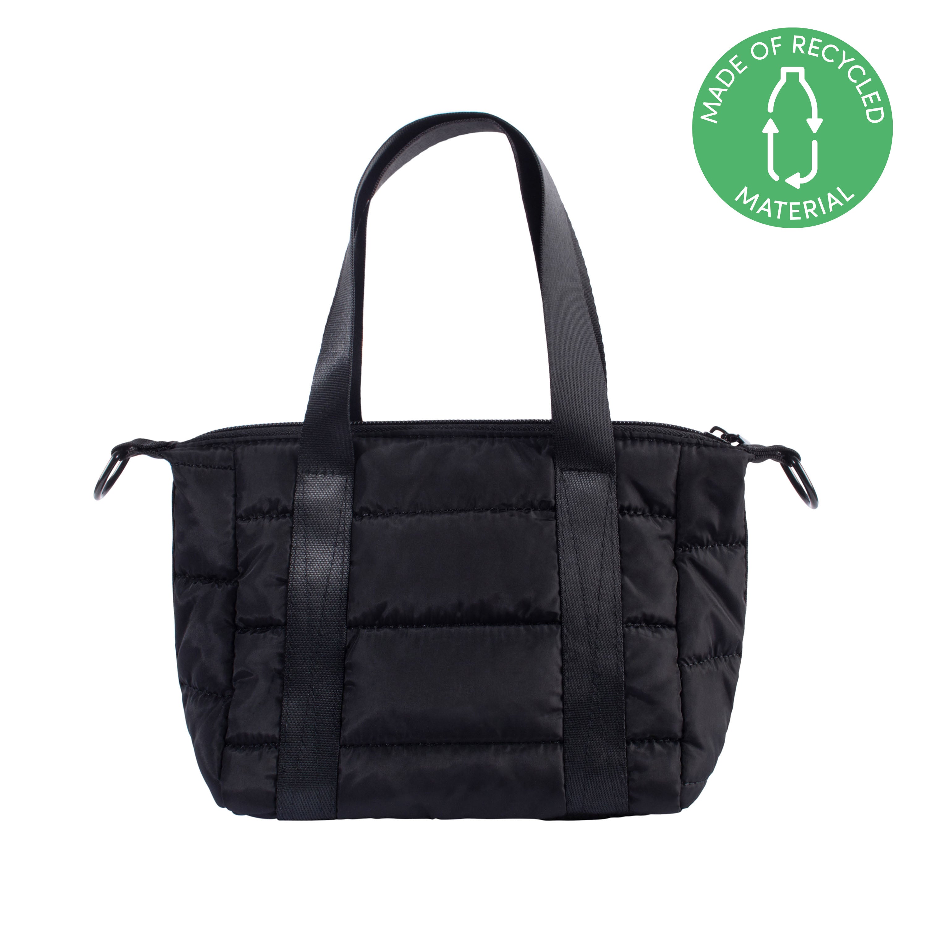 NANO COMMUTER TOTE BAG   RECYCLED COLLECTION BLACK