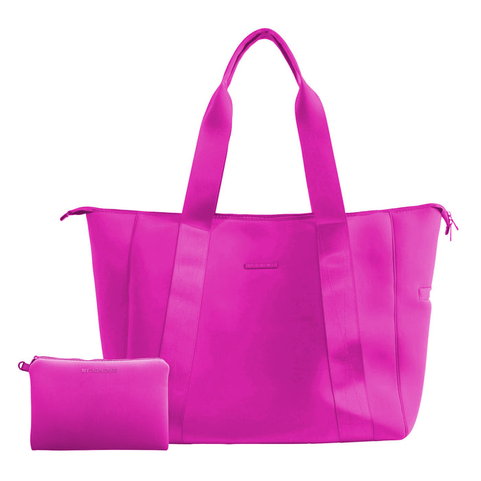 Berry stylish weekender tote bag made of neoprene