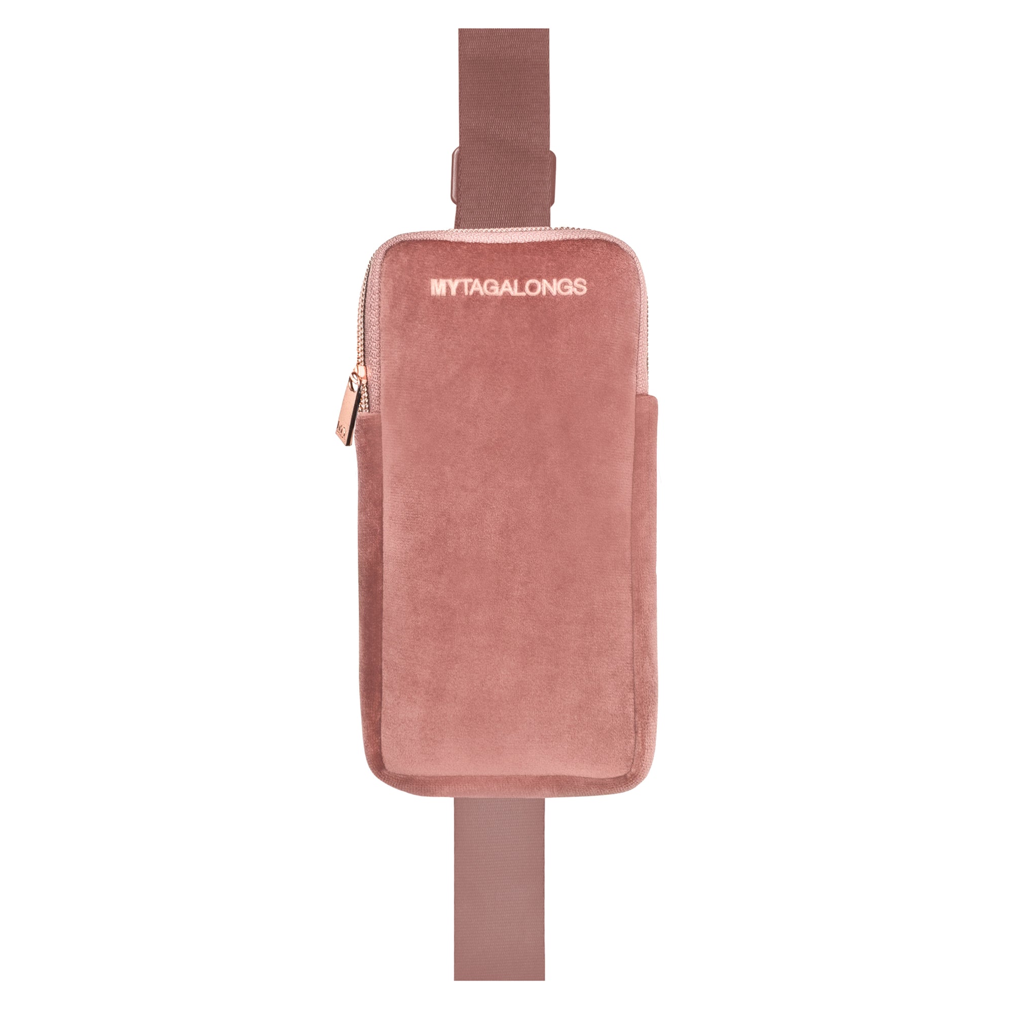 PHONE SLING CROSS BODY - VIXEN ROSE (velour finish)