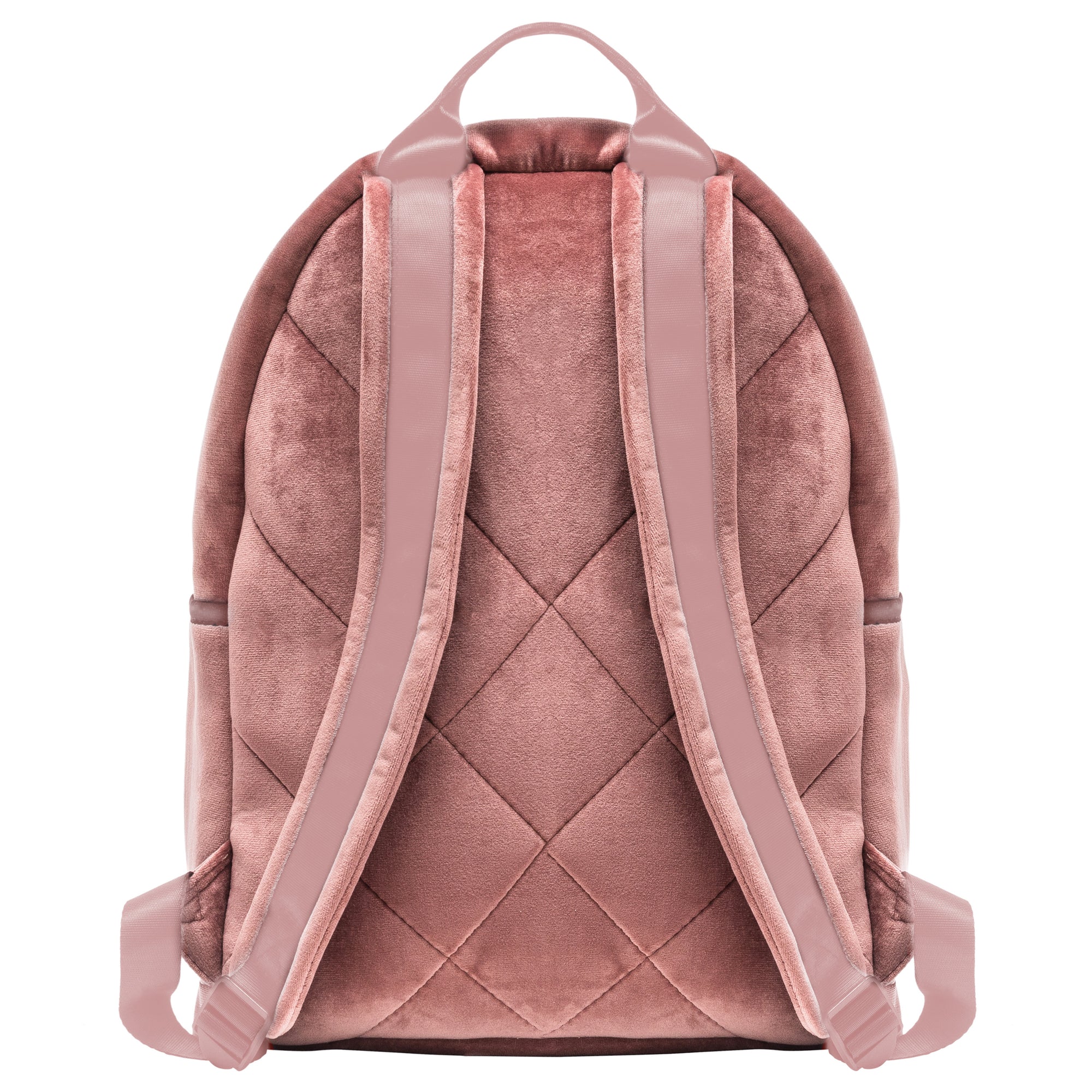 Velvet pink cheap backpack