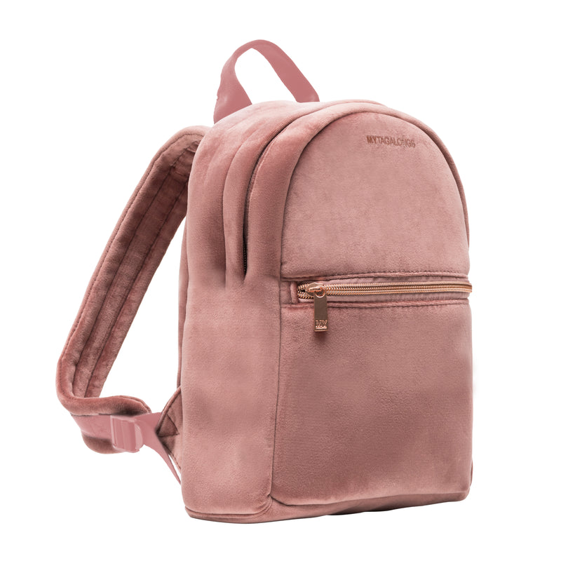 MINI BACKPACK - VIXEN ROSE (velour finish)