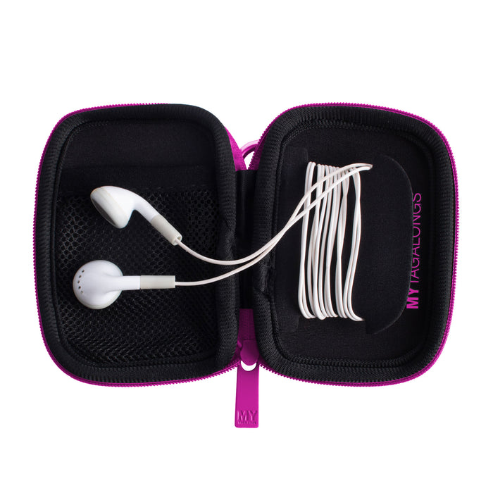 Berry ear bud case made of neoprene