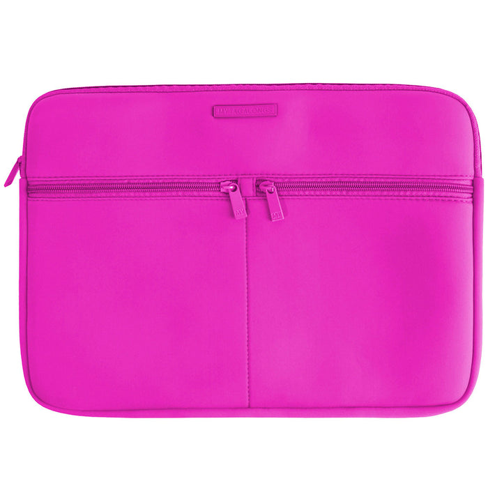 Berry laptop sleeve made of neoprene