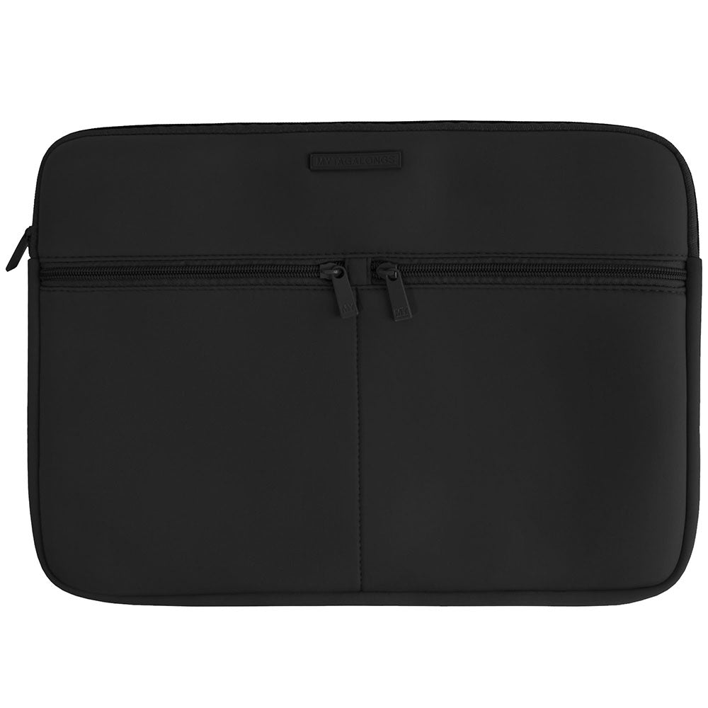  Black laptop sleeve made of neoprene