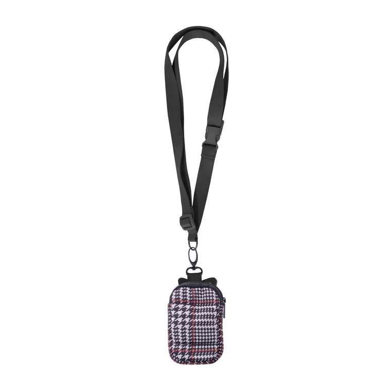 SMARTPHONE HOLDER LANYARD WITH POUCH- RECYCLED COLLECTION HARPER TWEED