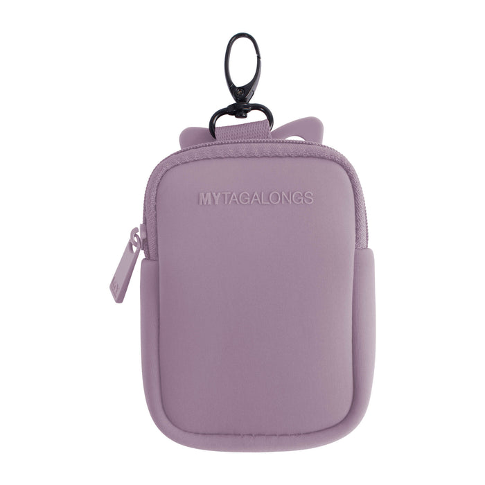 purple smartphont holder with lanyard and neoprene pouch