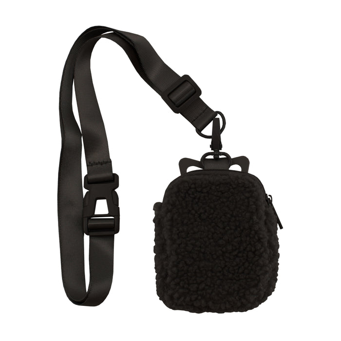 SMARTPHONE HOLDER LANYARD WITH POUCH- ASPEN BLACK